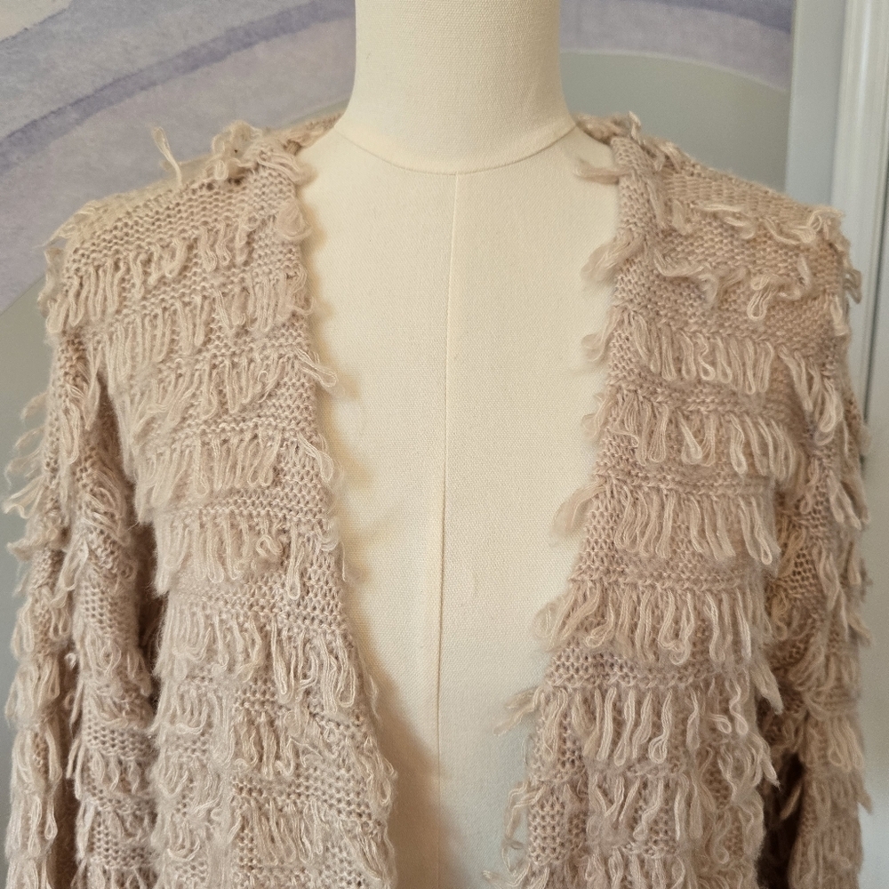 Blu Pepper | Small | Shaggy Knit Cardigan With Pockets - Picture 7 of 10